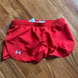 Red singlet shorts